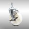Service Caster 5 Inch SS Nylon Wheel Swivel 10mm Threaded Stem Caster with Brake SCC SCC-SSTS20S514-NYS-TLB-M1015 - alternate 1